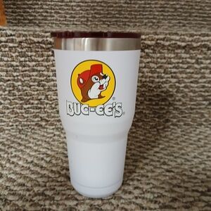 Buc-ee's White Insulated Travel Tumbler